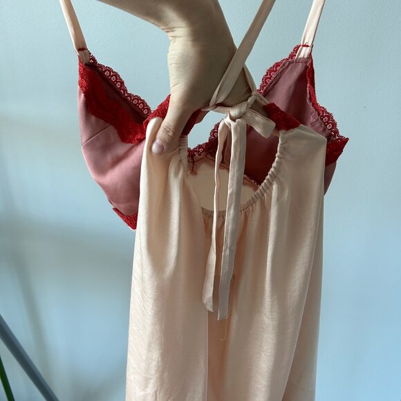 NWT Intimately Free People On The Rise Mini Slip In Rose Smoke Combo - Picture 8 of 10